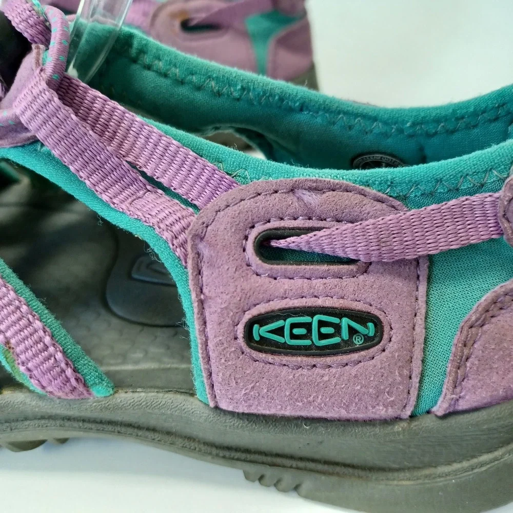 Keen Whisper Kids Purple Teal Waterproof Sport Sandals‎ Size 3 1009959